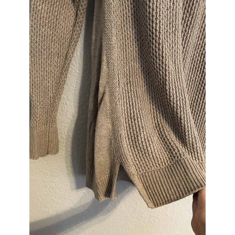 Loft Outlet Womens Top Small Petite Tab Beige Long‎ Sleeve Blouse Cottagecore - Picture 3 of 8